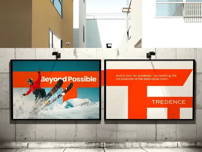 Tredence Beyond Possible brand campaign displayed across outdoor advertising panels